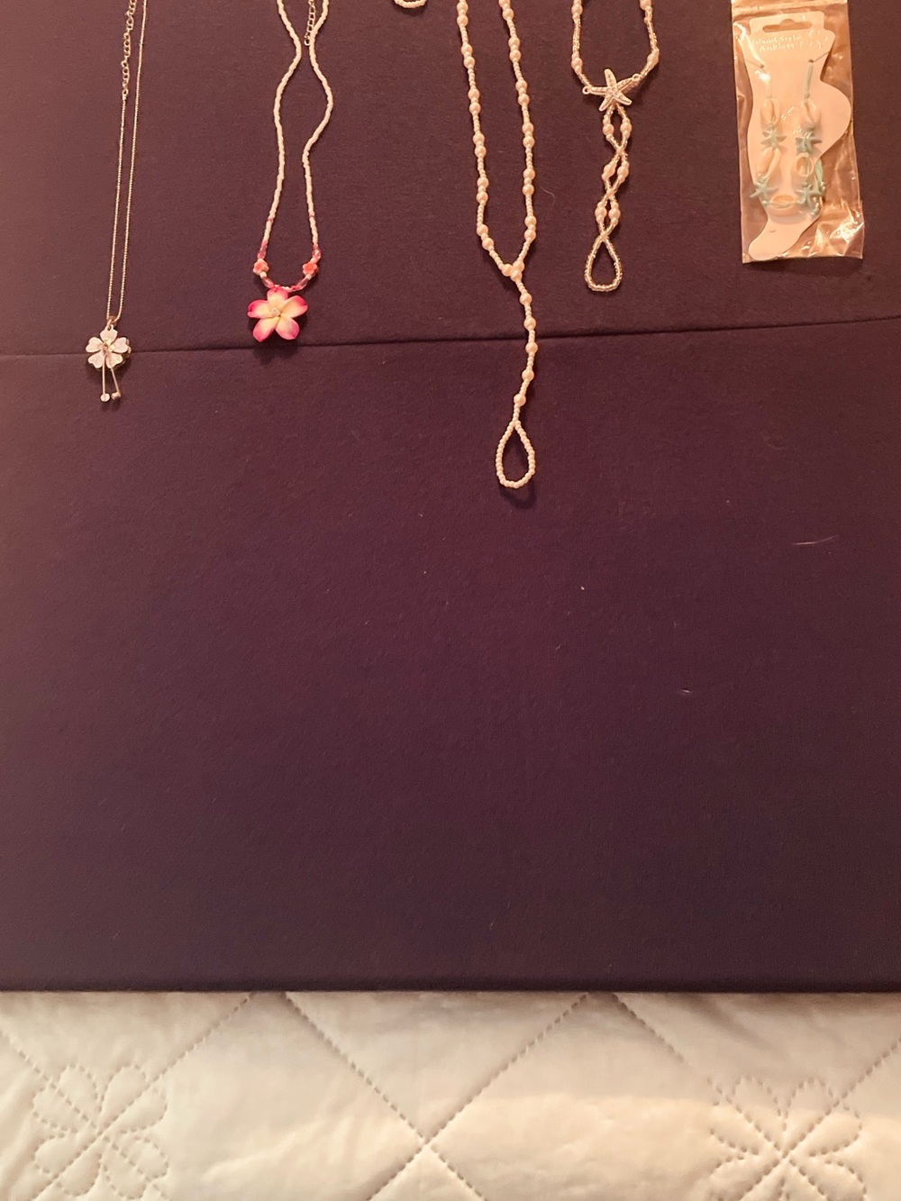 Pink Flower Pendant Necklaces and Foot Jewelry,Women's Jewelry